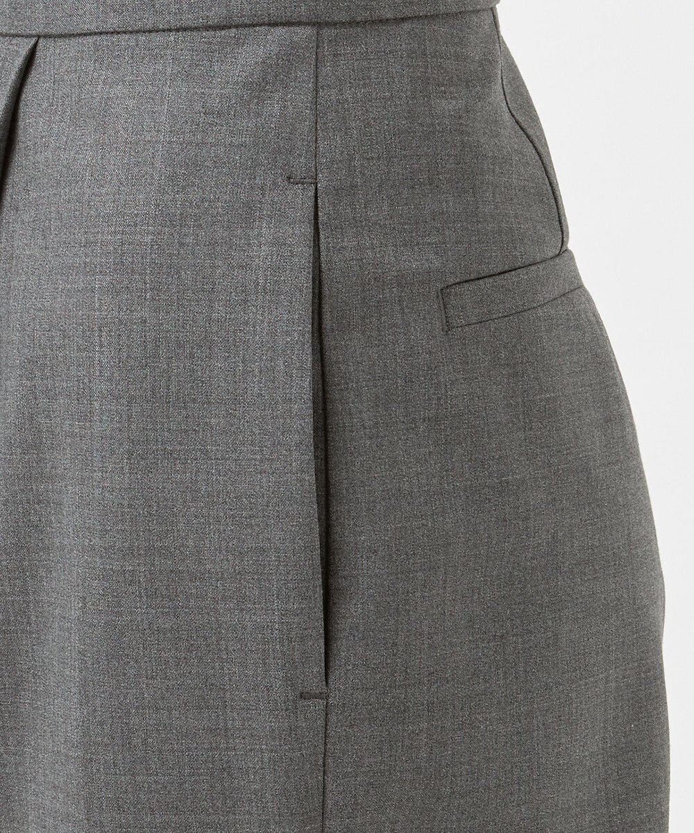 23区 【エステータ】ウールトロドライストレッチ タックテーパード パンツ 