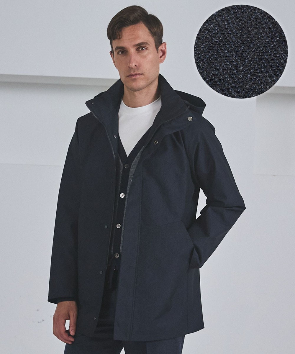 GOTAIRIKU 【仕事で着用可】ラスタードビー フーデッドブルゾン_地柄(24/25年モデル) 