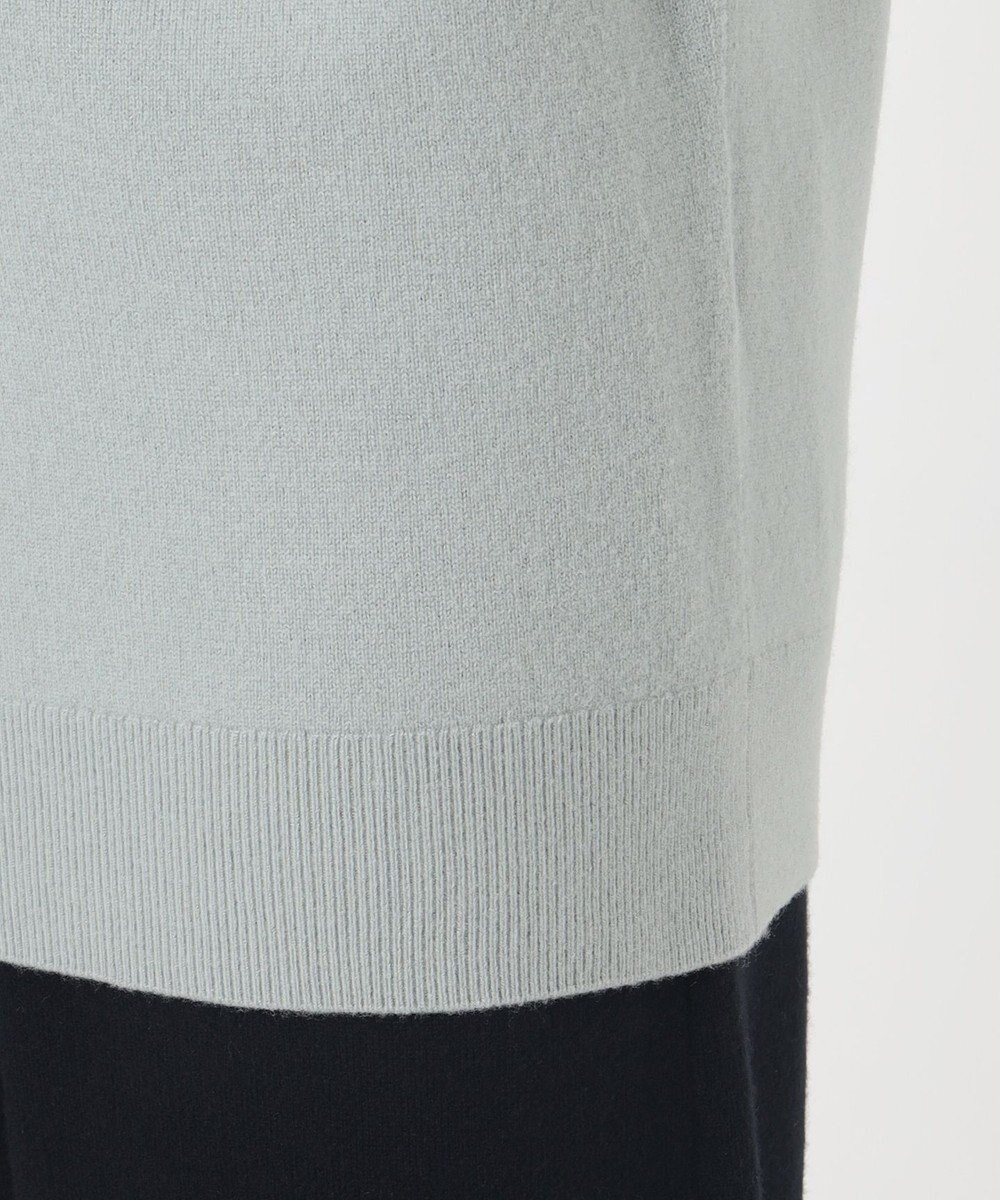 23区 L 【エステータ】エアリースパンウール アームウォーマーデザイン ハイネックニット 