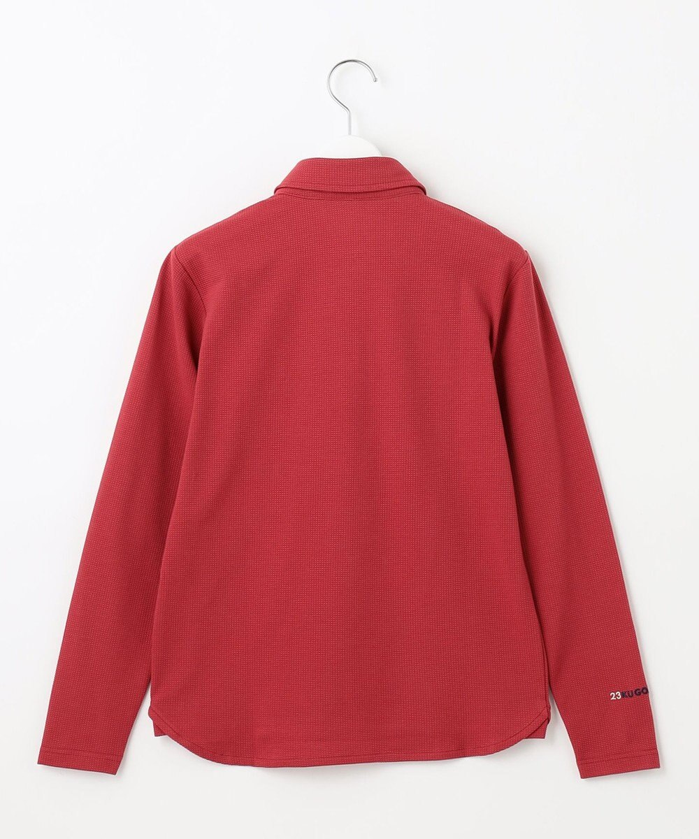 23区GOLF 【WOMEN】スクエアカノコ 長袖 ポロシャツ 