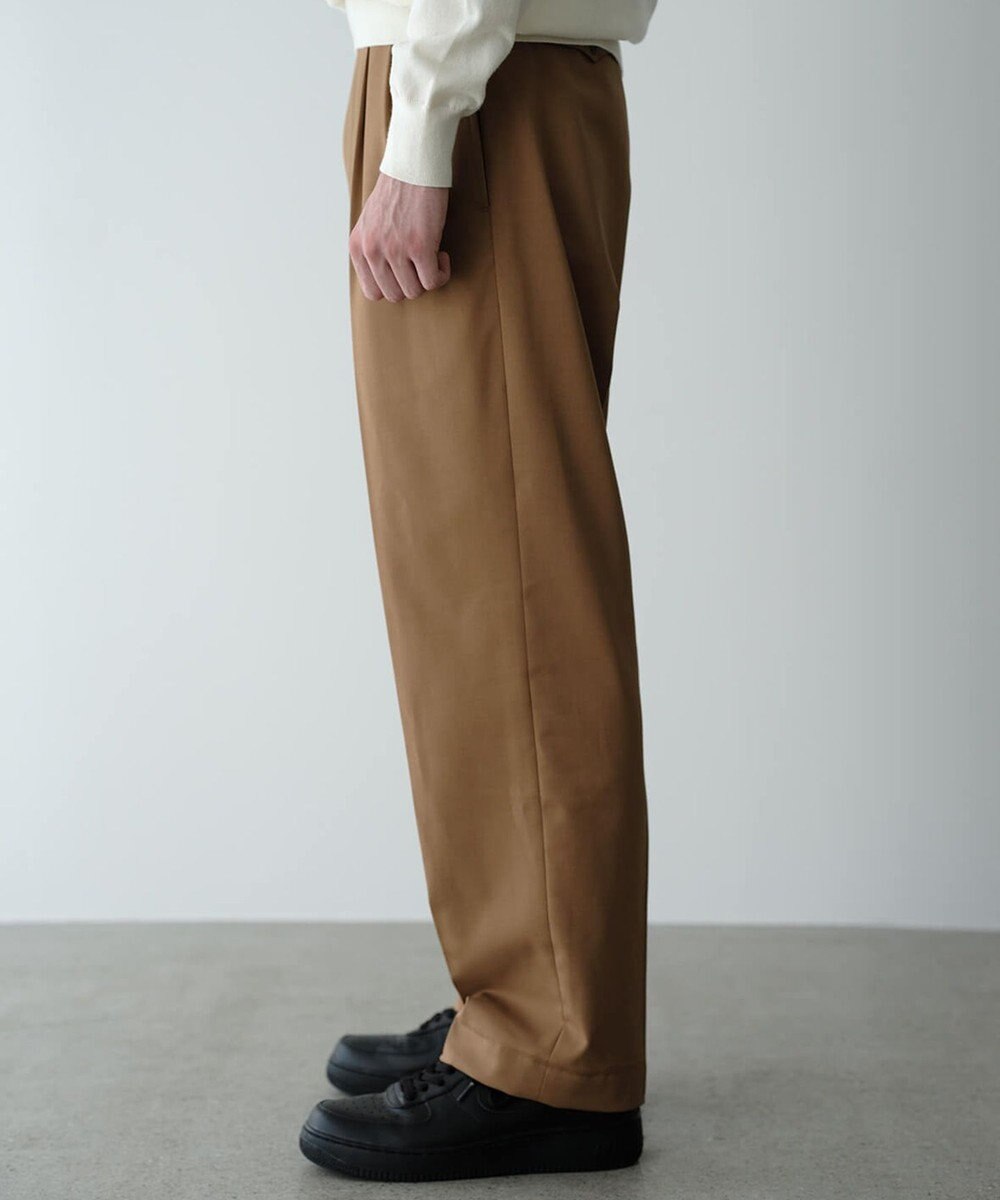 UNFILO MENS ウールライク ワイドパンツ 