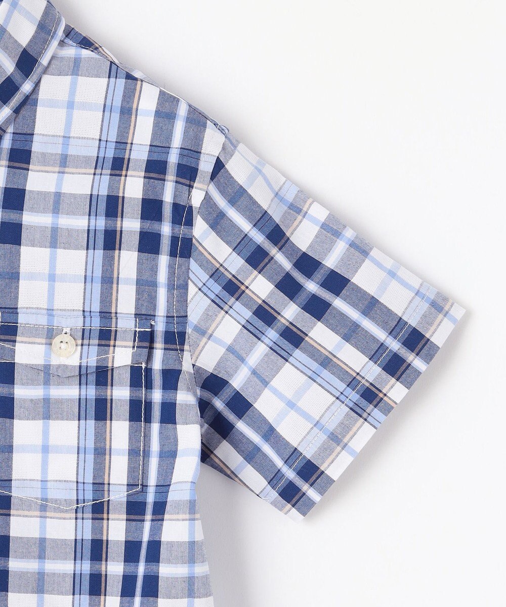 J.PRESS KIDS 【110-130cm】ロゴプリント チェックシャツ 