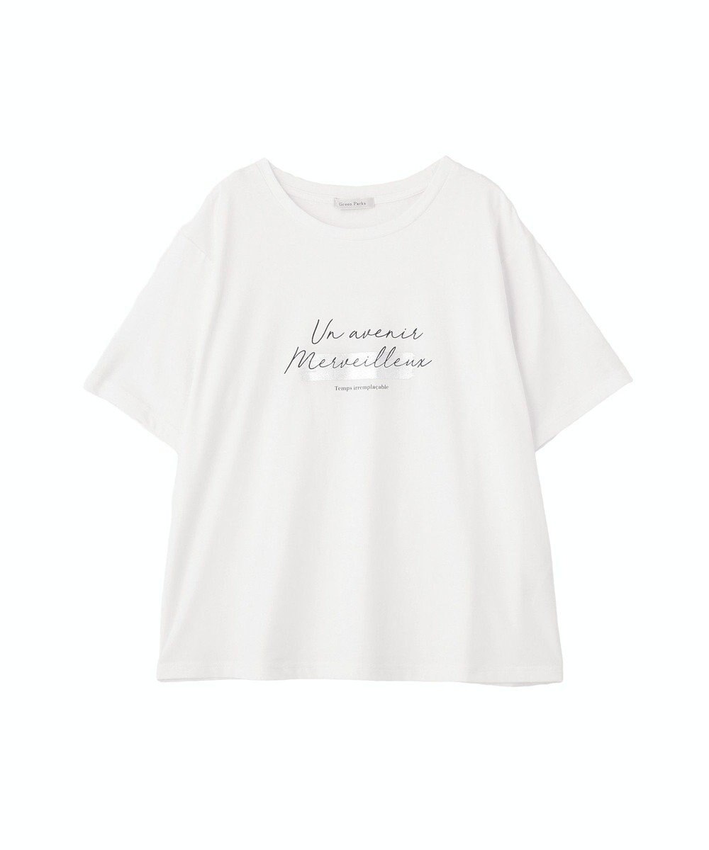 Green Parks 【適ON】箔プリントロゴＴシャツ 