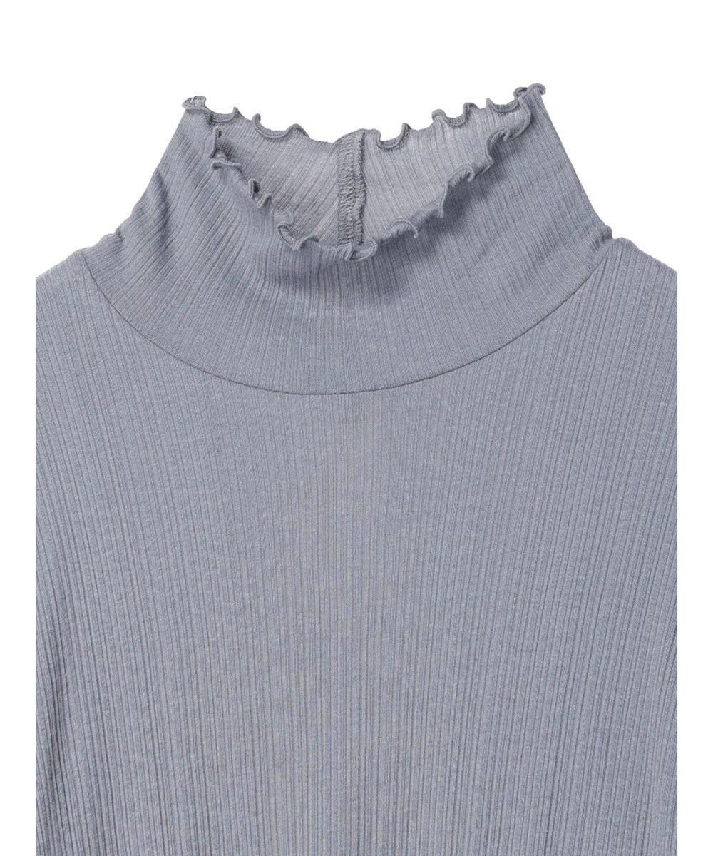 earth music&ecology コットンシアータートルネックプルオーバー 