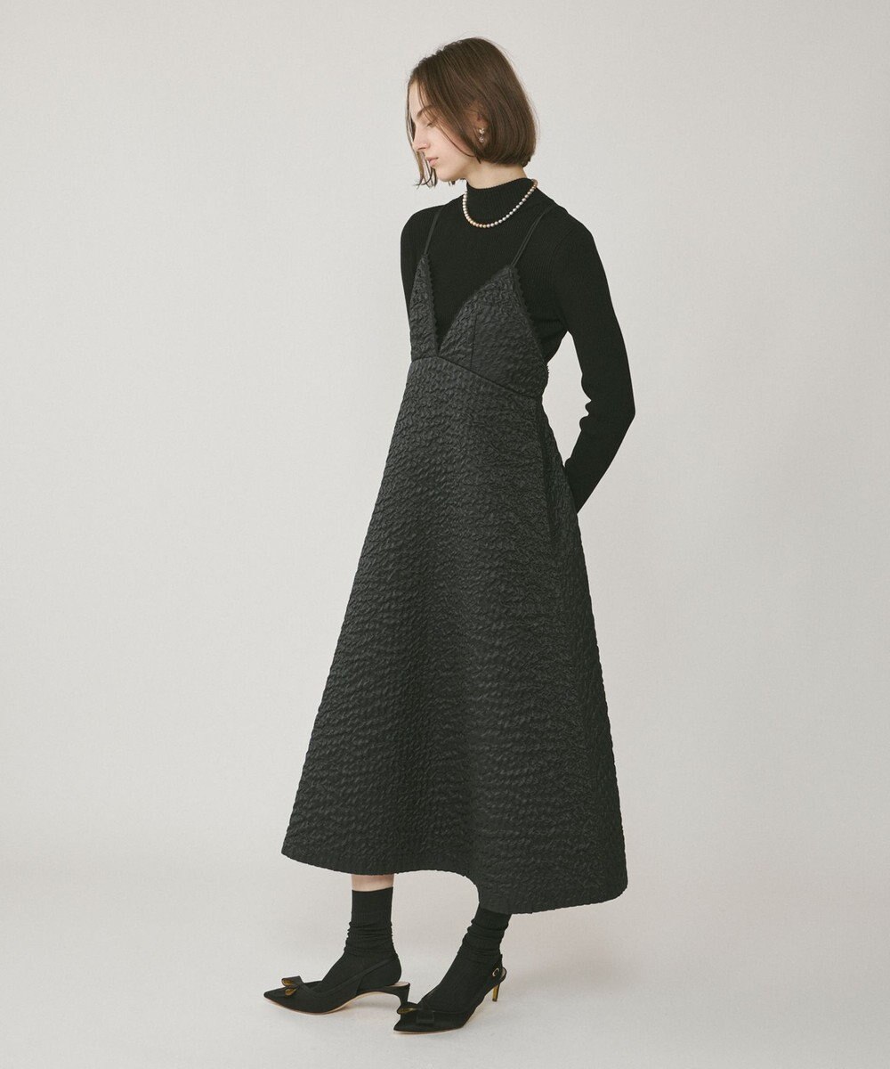 GRACE CONTINENTAL エンボスキャミワンピース 