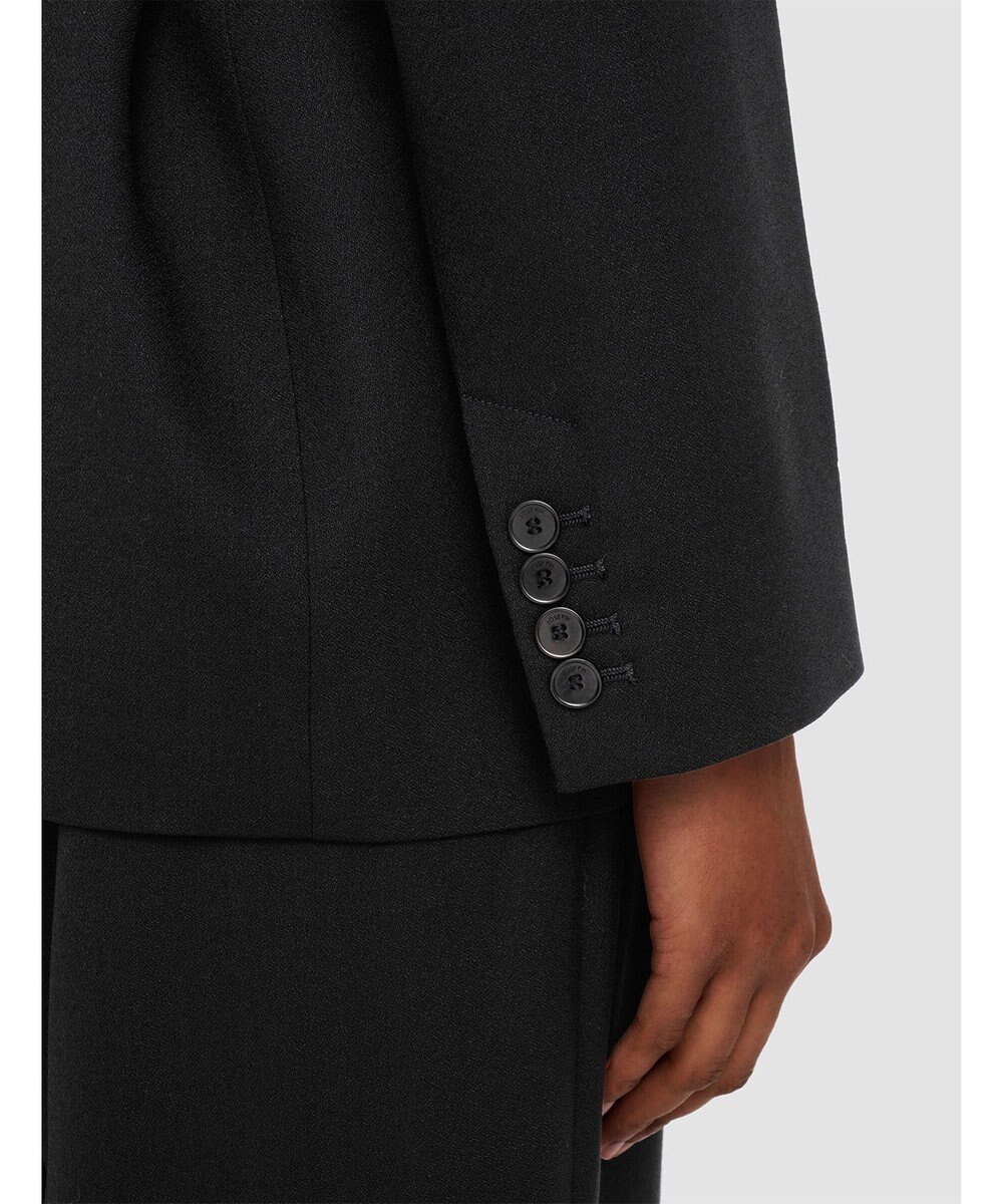 JOSEPH テーラリングクレープ　ノーカラージャケット 