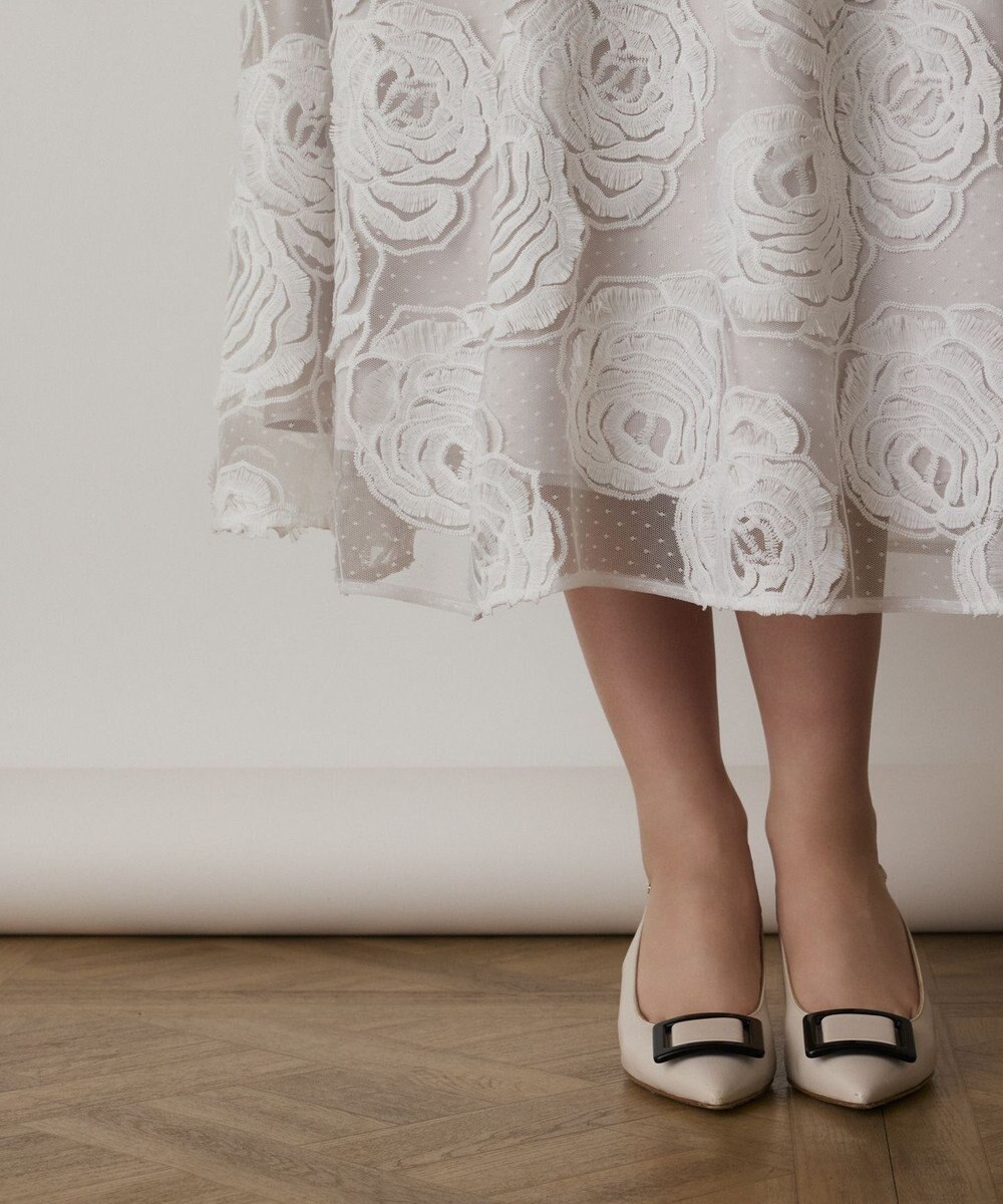 GRACE CONTINENTAL ローズ刺繍ワンピース 