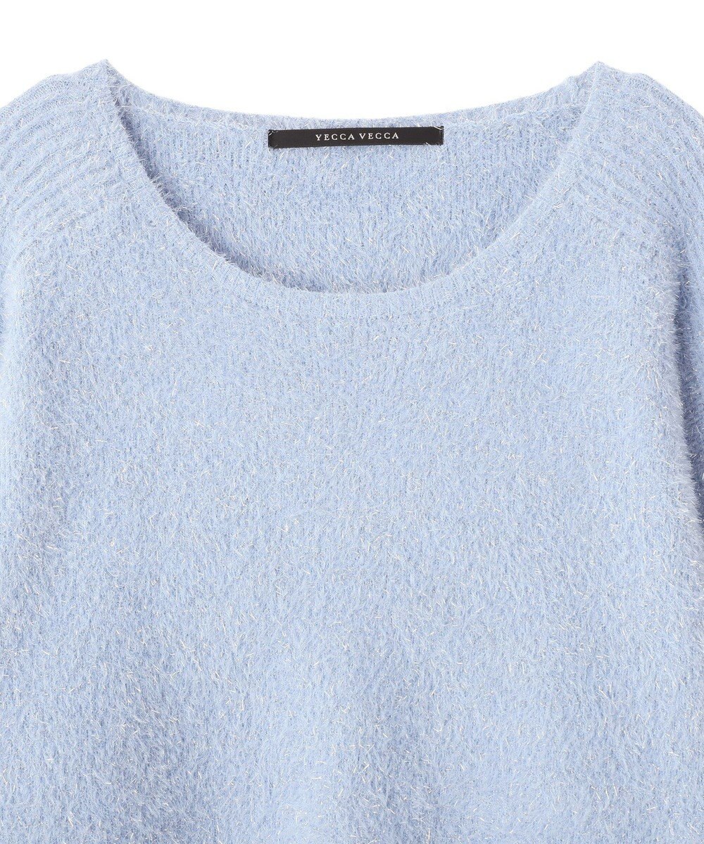 YECCA VECCA ラメシャギードルマンニット 
