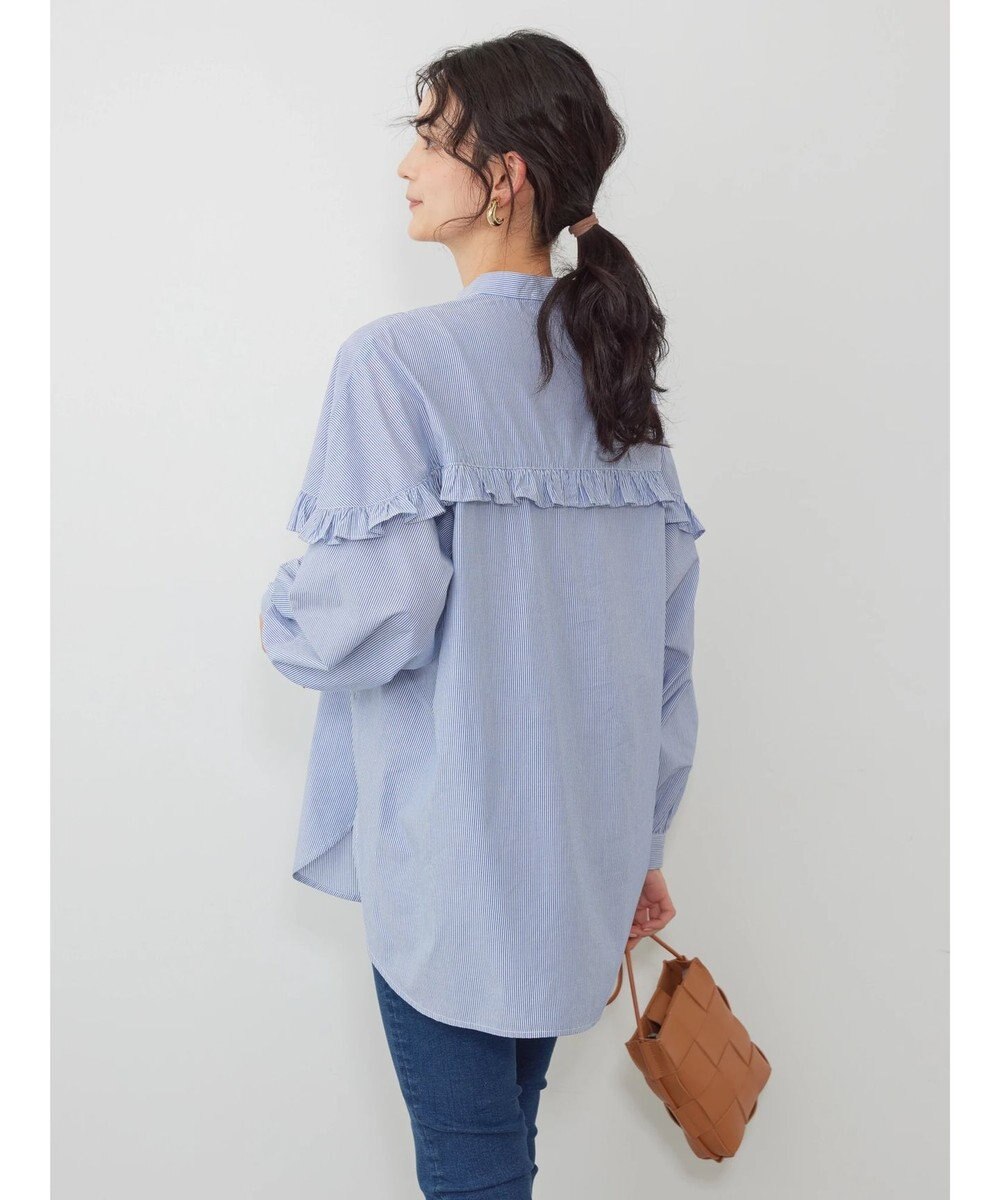 AMERICAN HOLIC フリルバンドカラーシャツ 