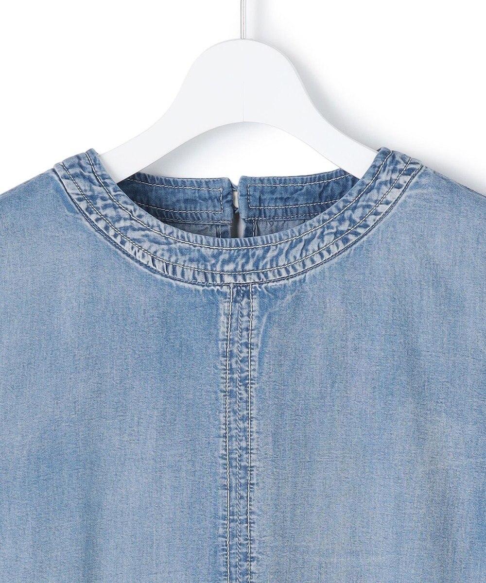 J.PRESS YORK STREET 【WOMEN】ライトダンガリー ツイストスリーブワンピ－ス 