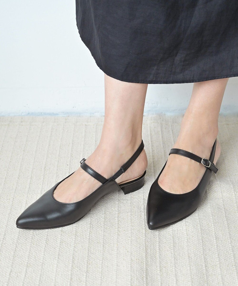 Pointer 日本製 本革ベルト付きミュール 