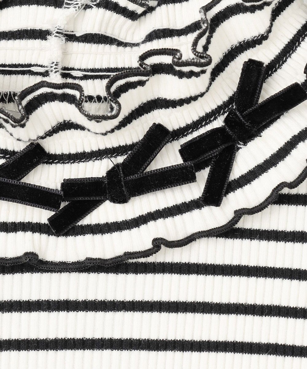 ANY KIDS 襟リボンカットソー 