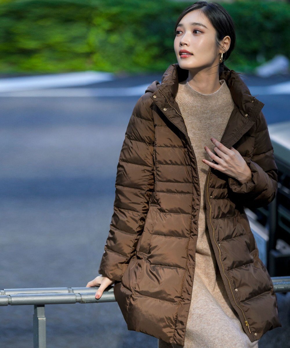 ANY SIS S 【2WAY】シルキータフタロング ダウン 