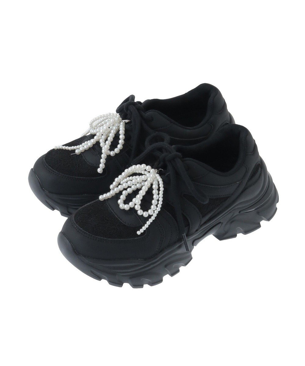 earth music&ecology 【チャーム付き】ＯＲｉｅｎｔａｌ　ＴＲａｆｆｉｃ　パールチャームスニーカー 