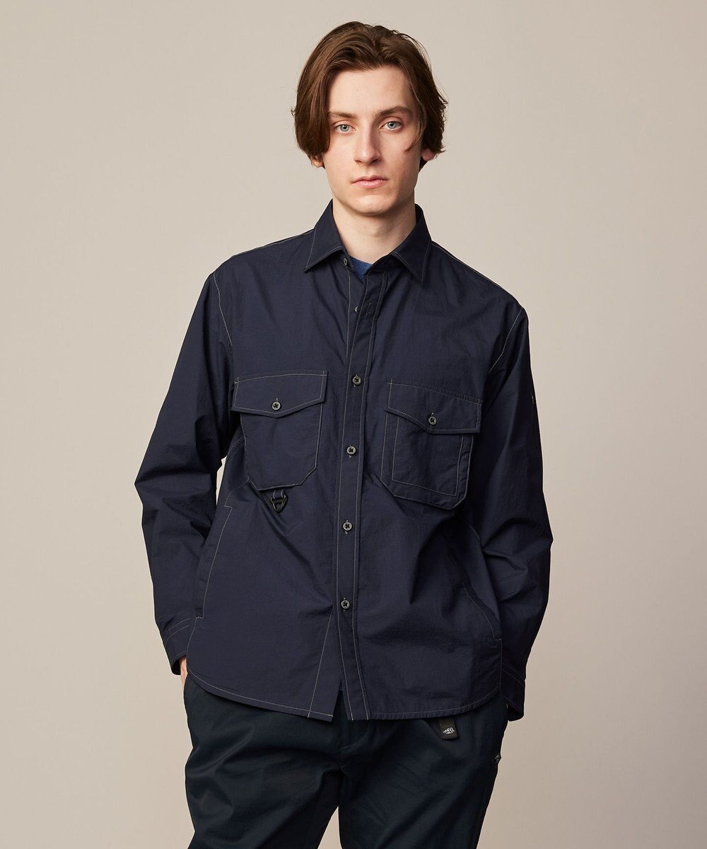 JOSEPH ABBOUD MOUNTAIN 【軽量/ECO撥水/ストレッチ/男女兼用】ライトワッシャー アウトドアシャツ 