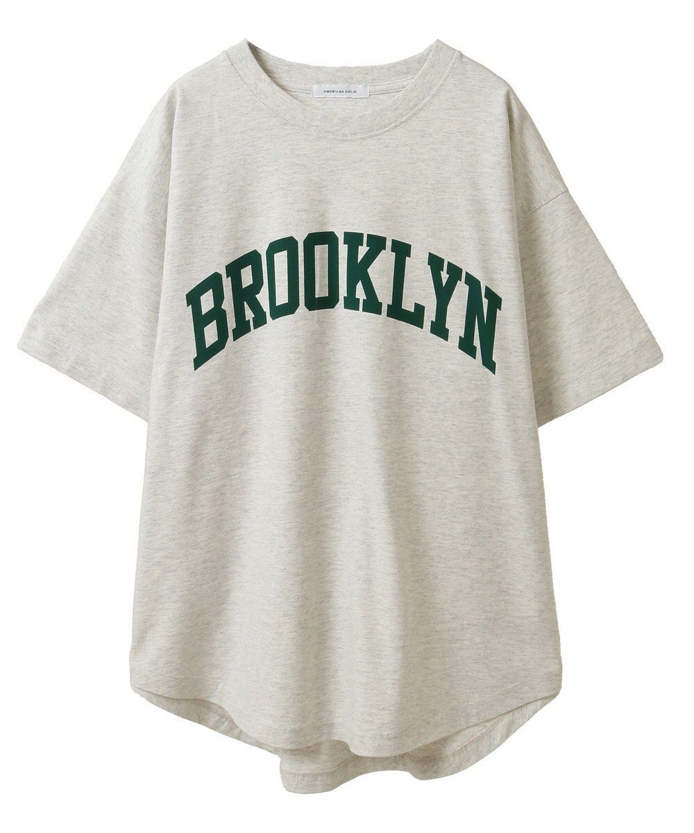 AMERICAN HOLIC BROOKLYN カレッジロゴBIGTシャツ 