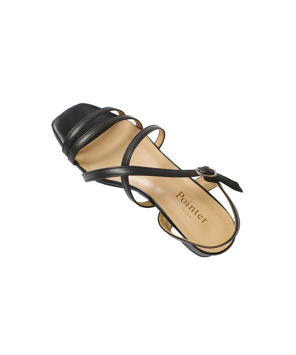Pointer 日本製 本革ラインストラップサンダル 
