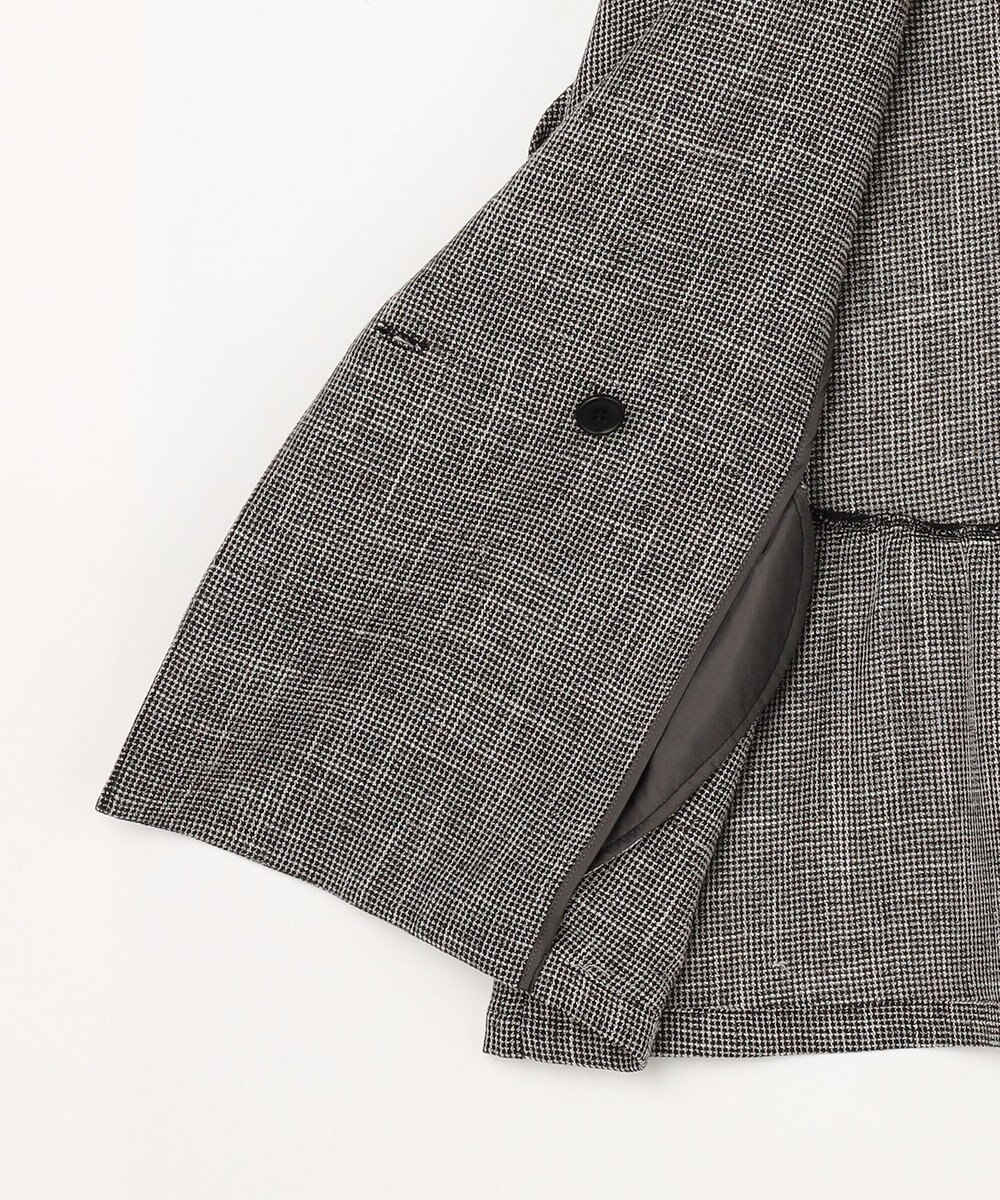 組曲 S 【先行予約】【WEB限定】メランジレノクロス バックペプラムジャケット 