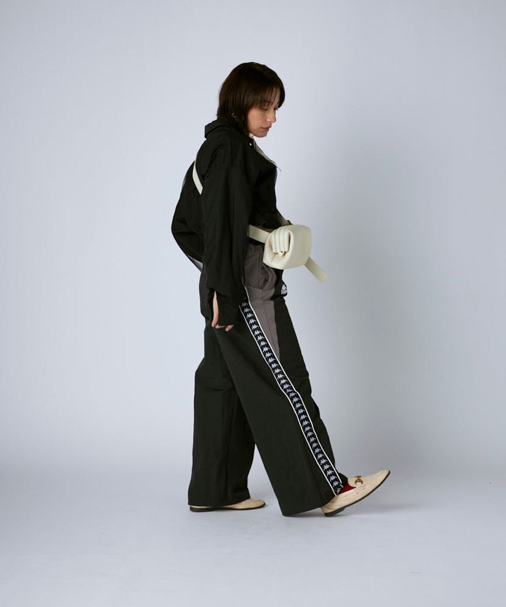 OP／FILA 【Kappa】 ワイドシルエット バンダナイロントラックパンツ 