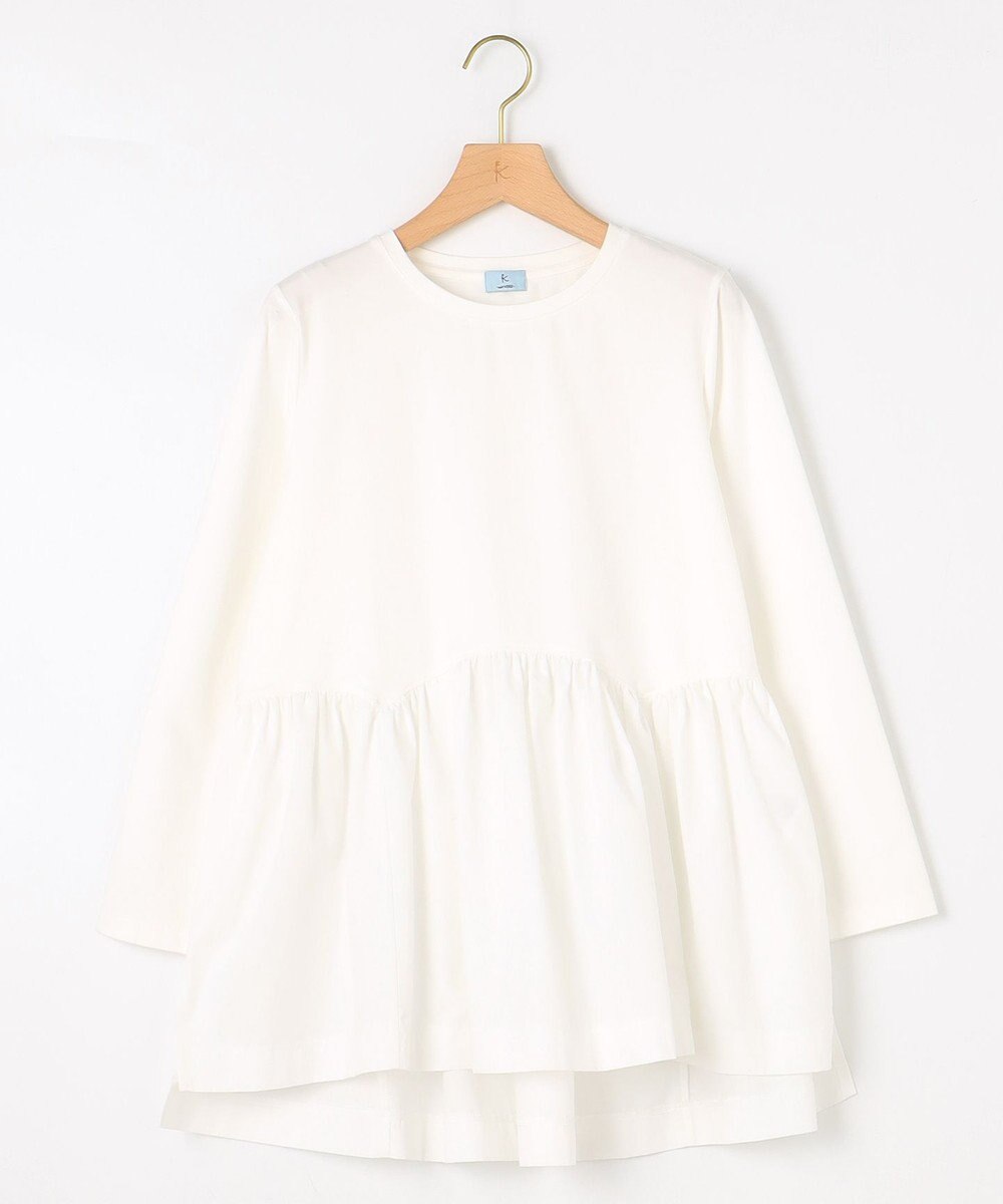 組曲 ペプラムレイヤード 長袖Tシャツ 