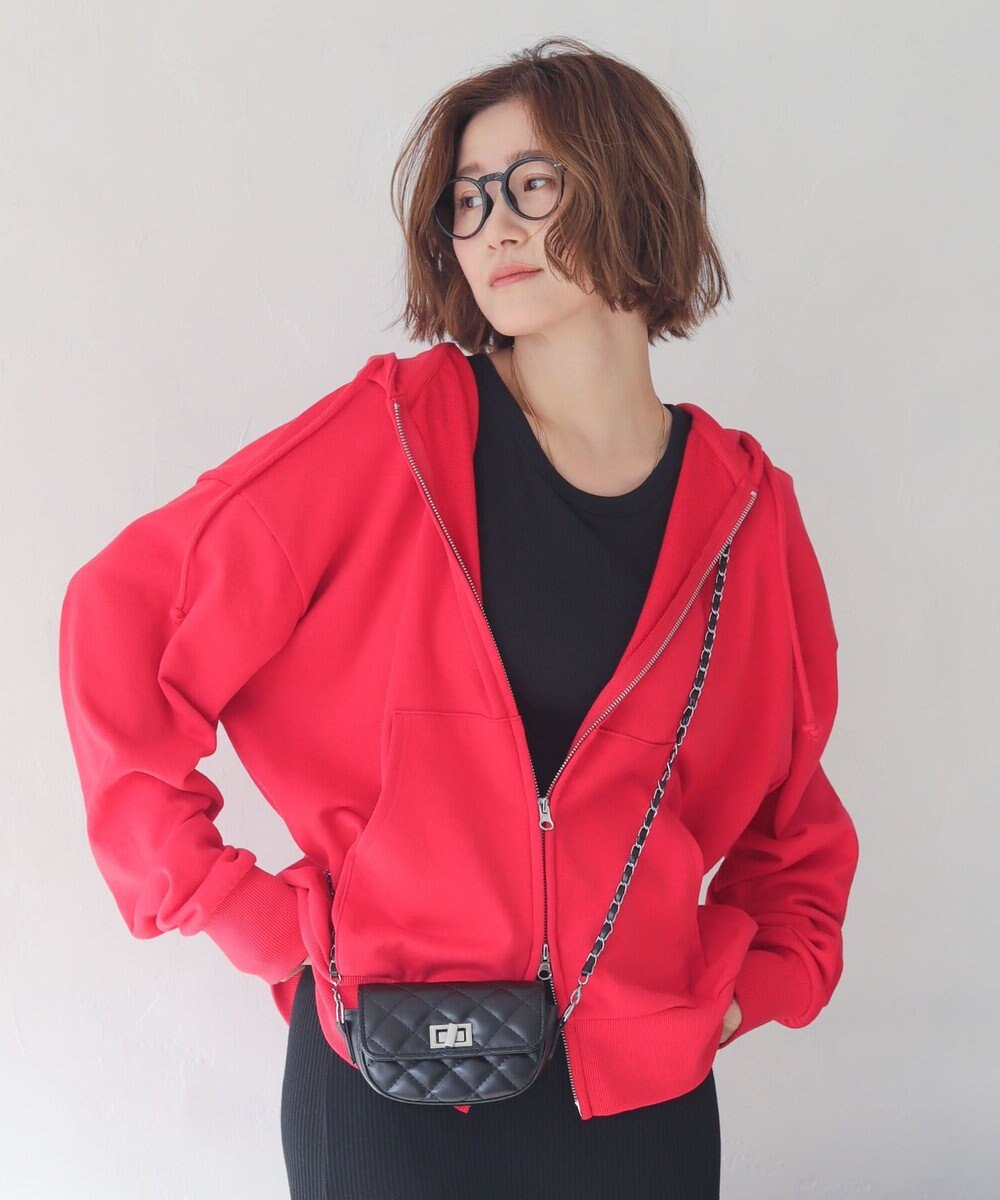 WEGO 【ユニセックス着用ITEM/MLサイズ展開】コンパクトフィットダブルZIPパーカー 