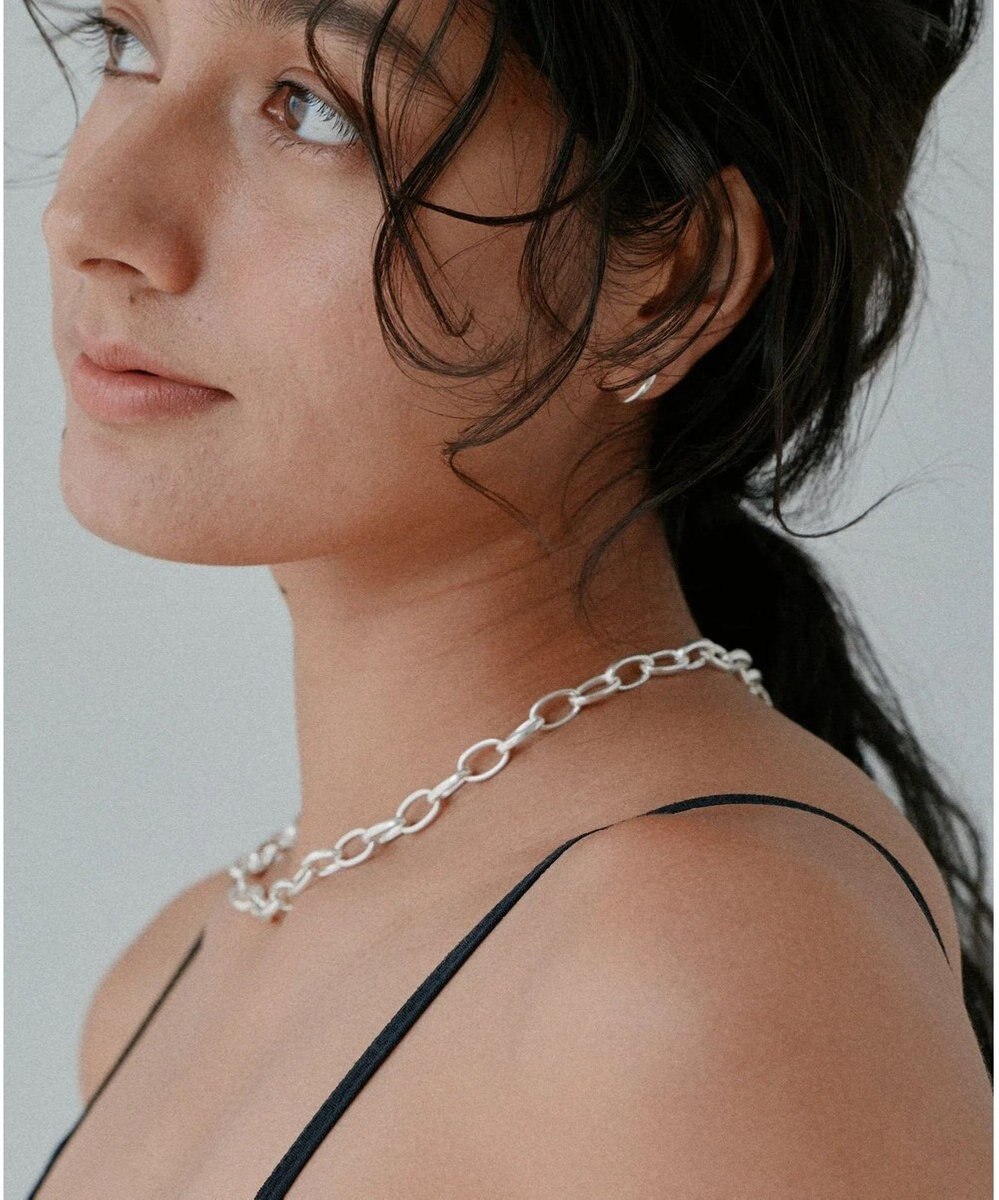 yoaa シルバー925 オープンハートネックレス 