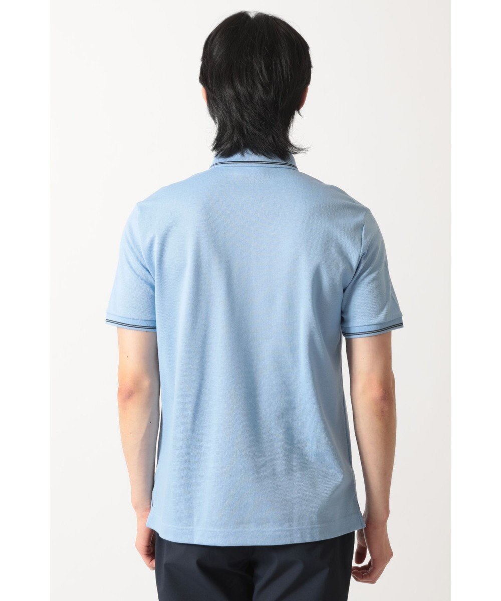 DAKS スーピマカノコ ラインジップアップポロ 