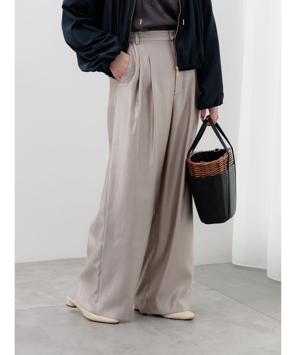 Te chichi シャイニーワイドパンツ(セットアップ可) 