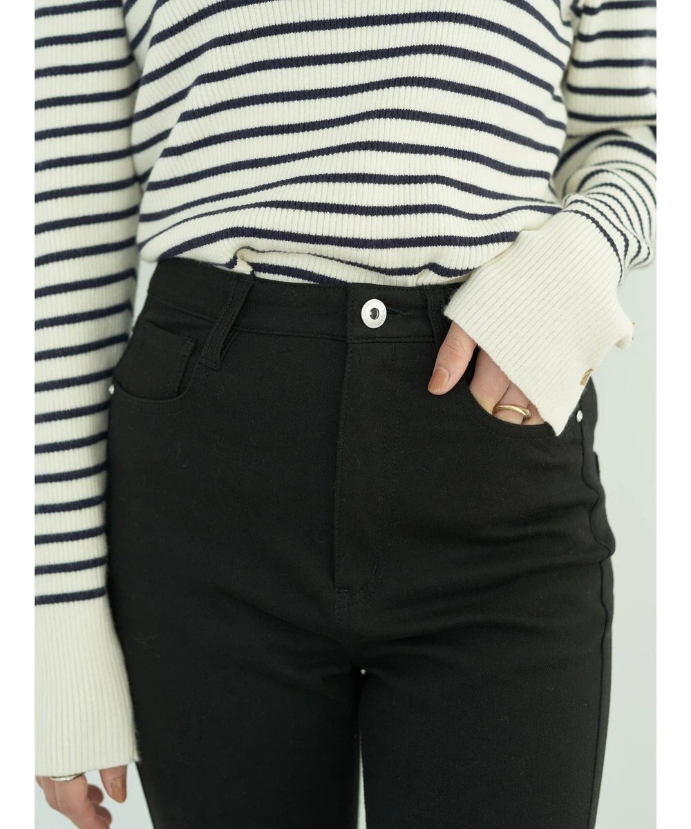 earth music&ecology 裏起毛スキニーパンツ 