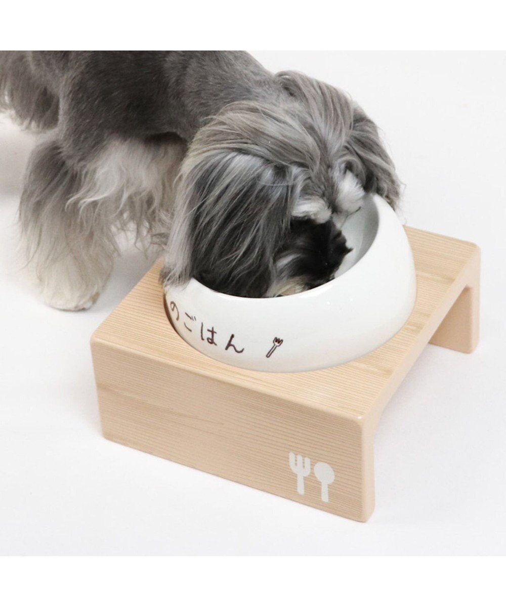 PET PARADISE 木製フードテーブル【大】（フードボウル別売り）M 