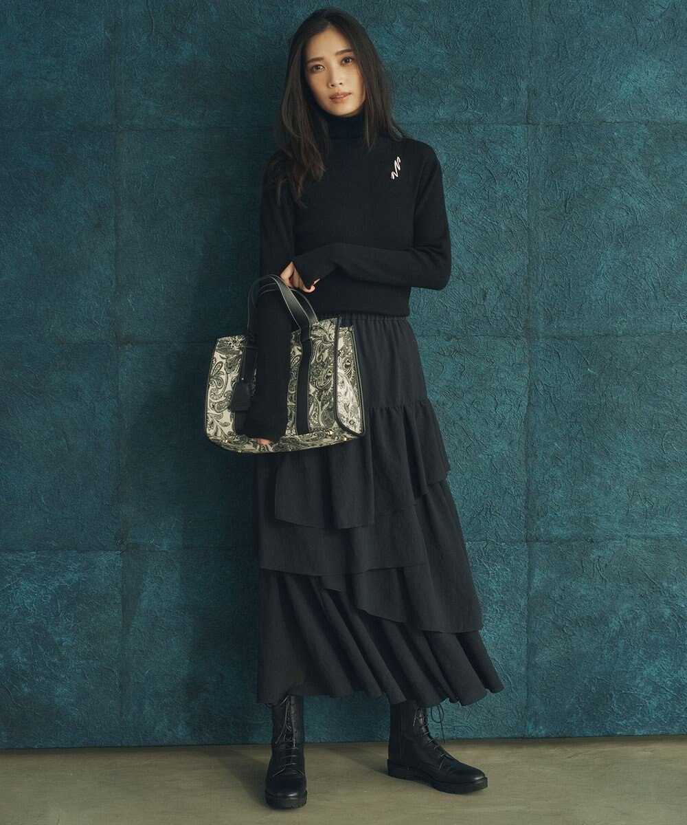 23区 【洗える】ウーステッドウール タートルネック ニット 