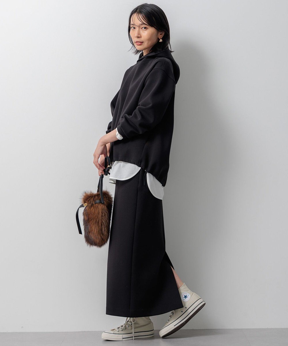 23区 【大好評素材/洗える】コットンベアジャージー ロング Tシャツ 