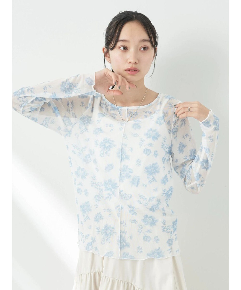 earth music&ecology フラワープリントシアーインナー 