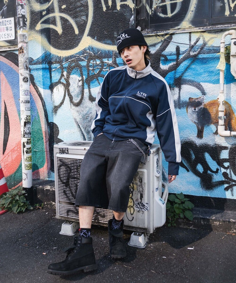 WEGO 【ユニセックス着用ITEM/MLサイズ展開】パイピングトラックジャケット 