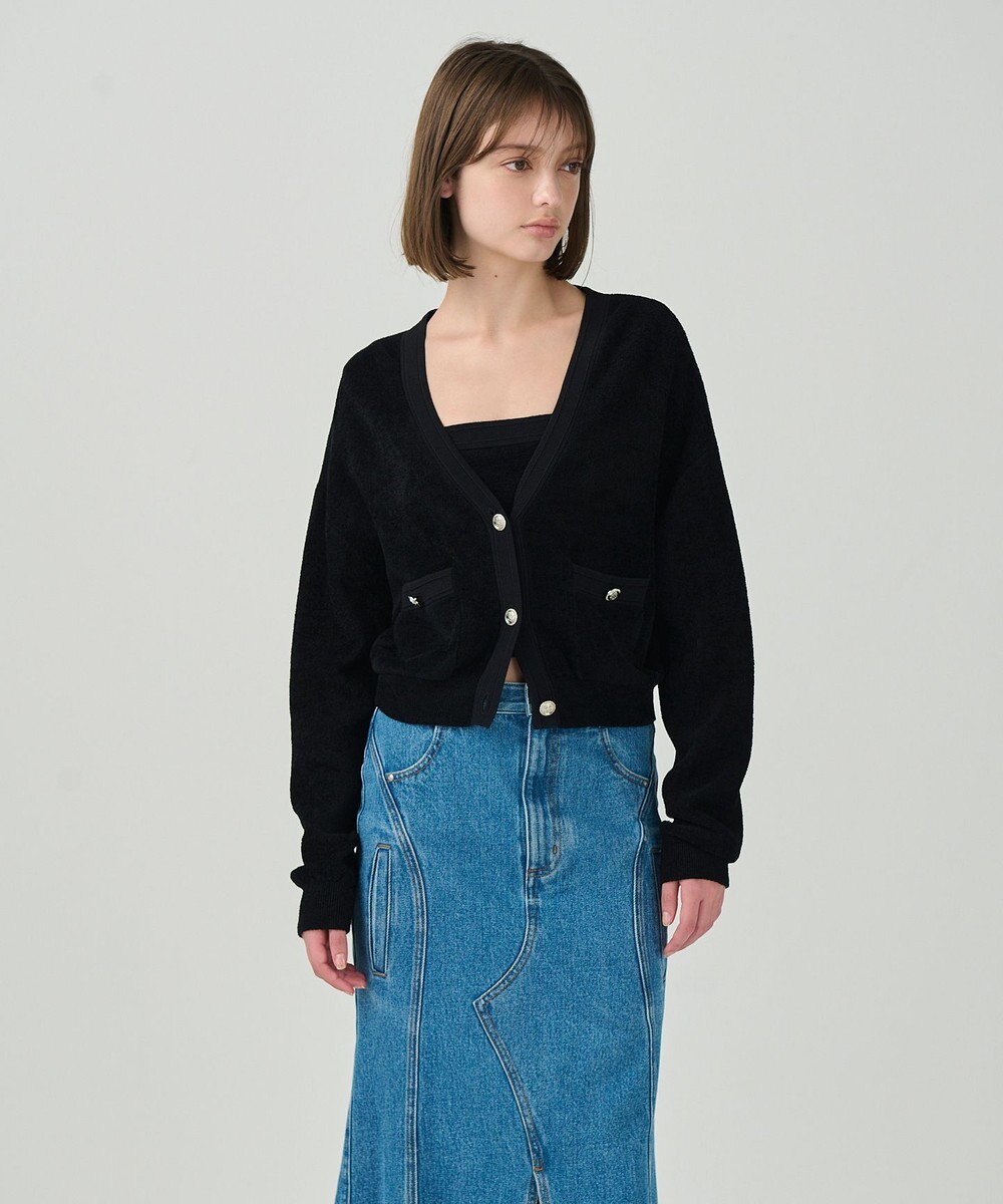 GRACE CONTINENTAL モールニットカーディガン 