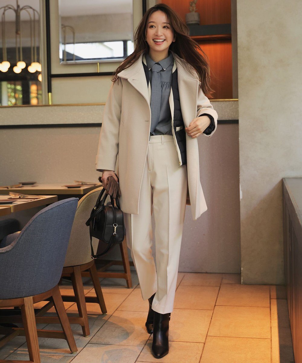 ANY SIS ビューティサーモ2WAYストレッチ テーパードパンツ 