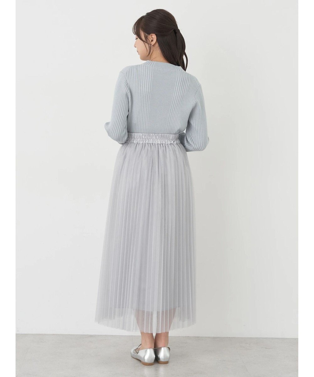 earth music&ecology チュールプリーツスカート 