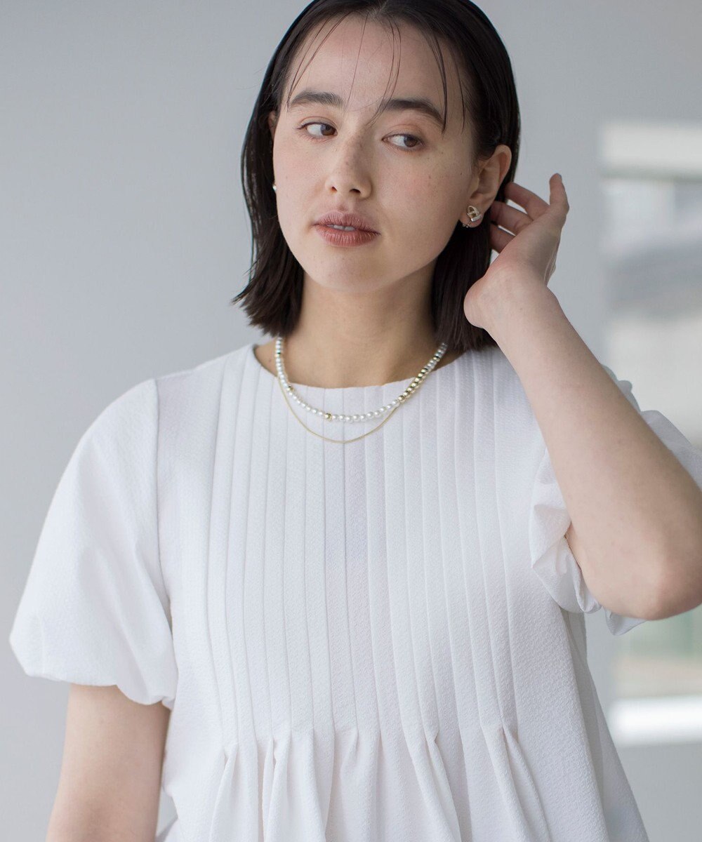 組曲 パール&メタルチェーンネックレス 