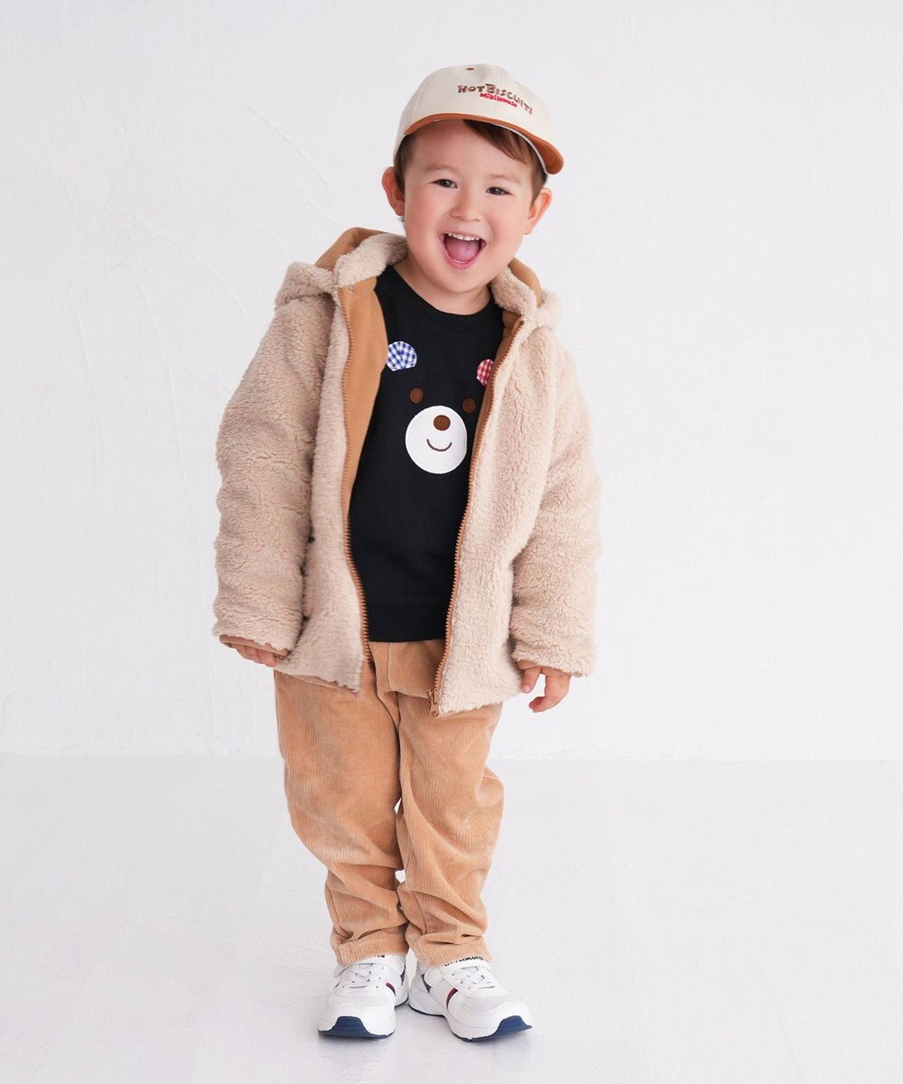 MIKI HOUSE HOT BISCUITS 【70-110cm】 顔ドン ラグラントレーナー 