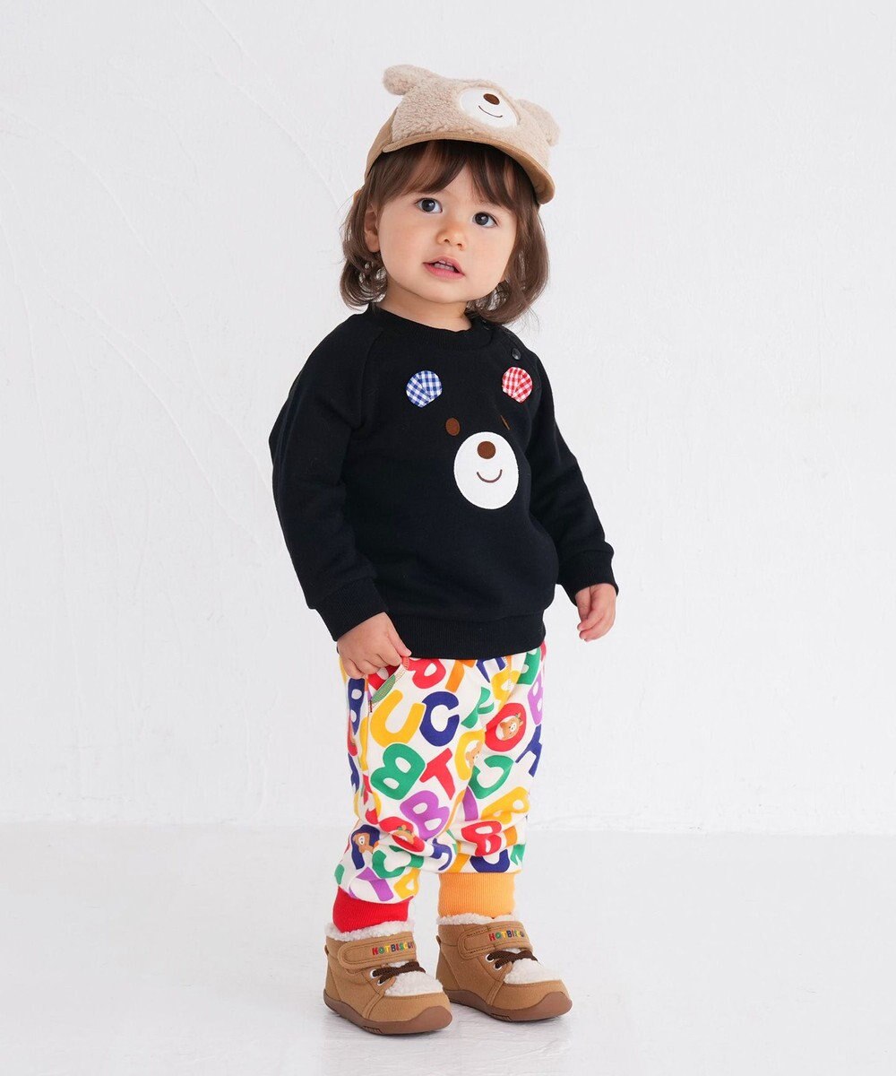 MIKI HOUSE HOT BISCUITS 【70-110cm】 顔ドン ラグラントレーナー 