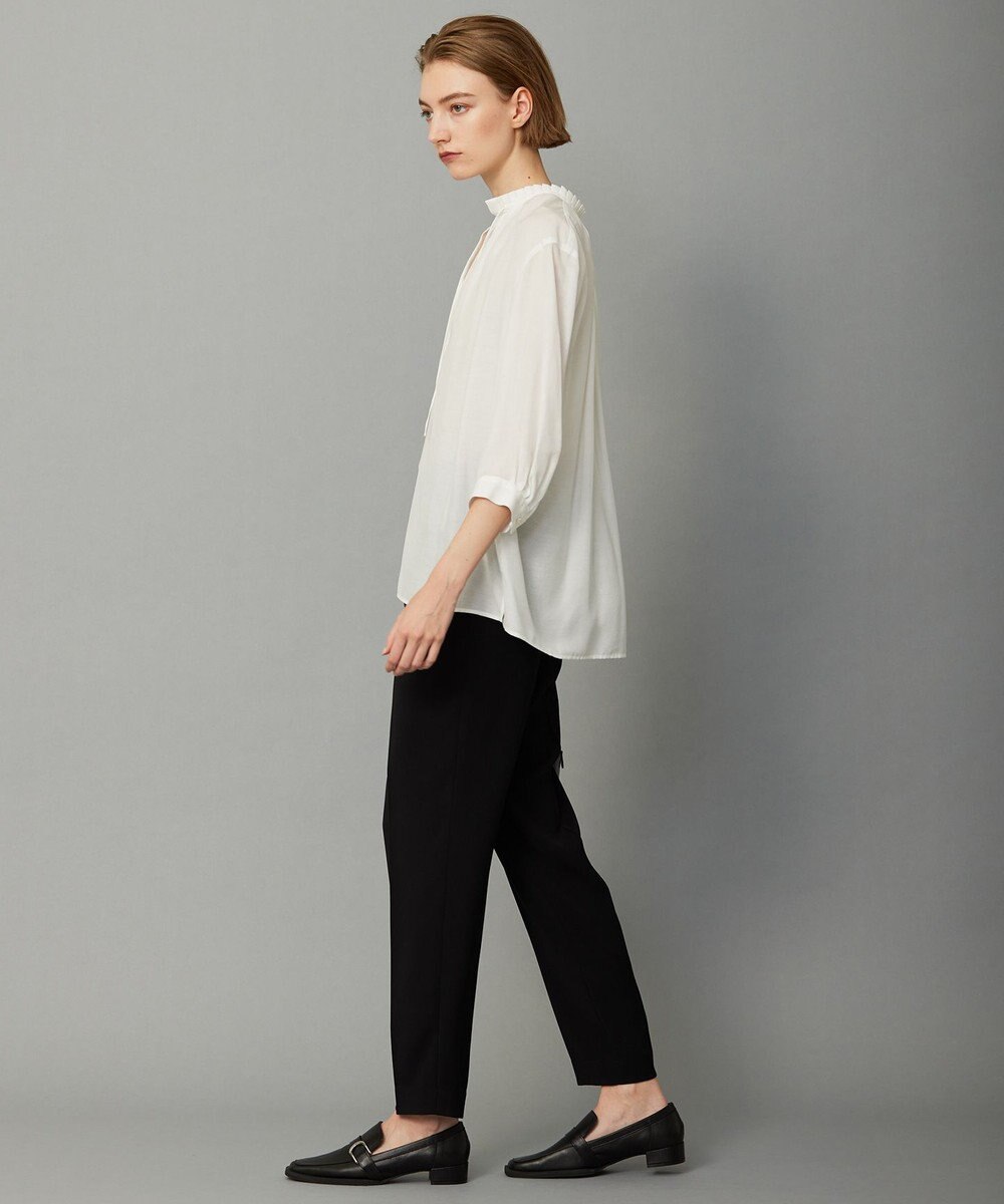 ICB 【接触冷感・速乾・洗える】 ドレープシフォン ブラウス 