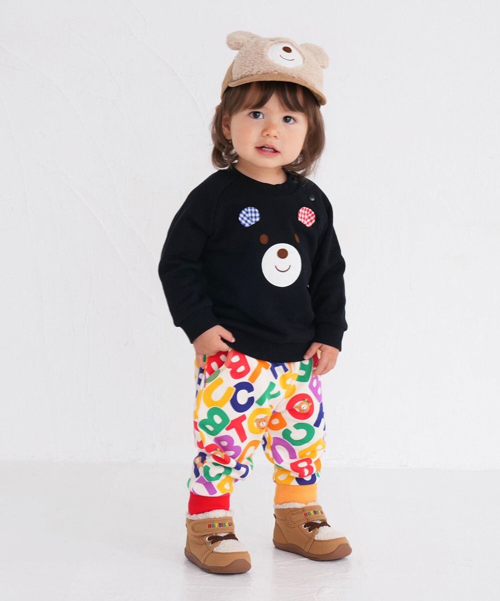 MIKI HOUSE HOT BISCUITS 【70-110cm】 顔ドン ラグラントレーナー 