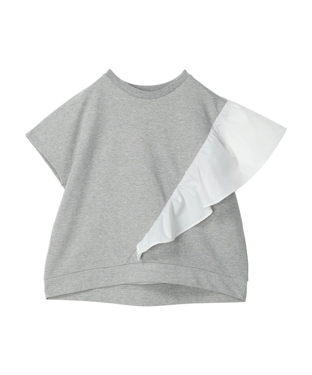 AMERICAN HOLIC ショルダーフリルミニ裏毛プルオーバー 