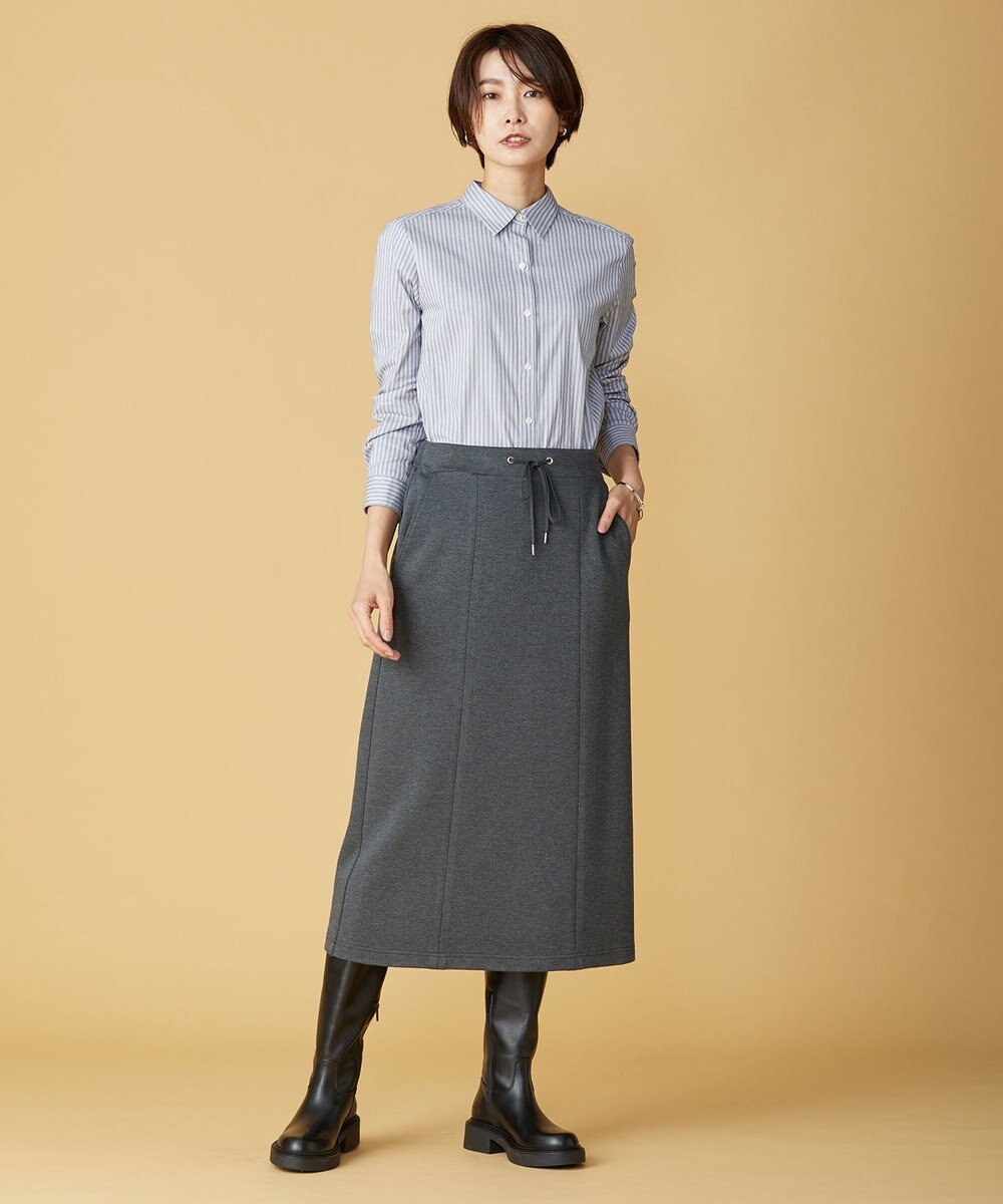 J.PRESS LADIES 【洗える】デュアルウォームポンチ スカート 