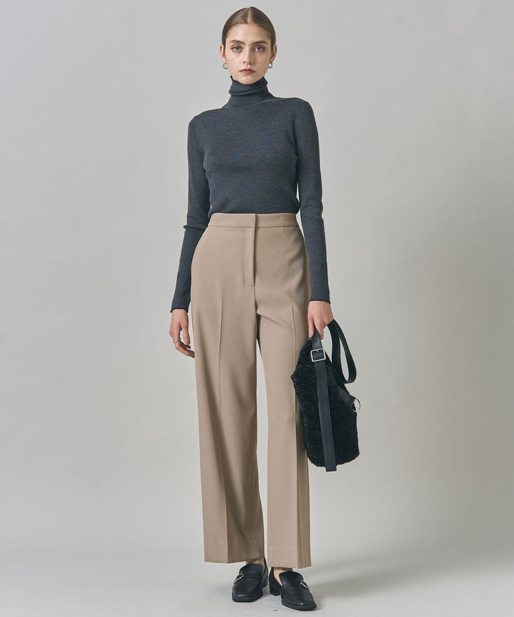 ICB L 【新色追加】エクストラファインメリノリブ タートルネックプルオーバー 