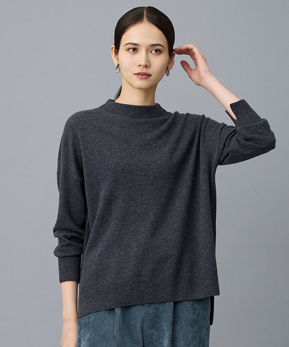 自由区 S 【SHIHOさん着用】ウールハイゲージモックネック ニット 