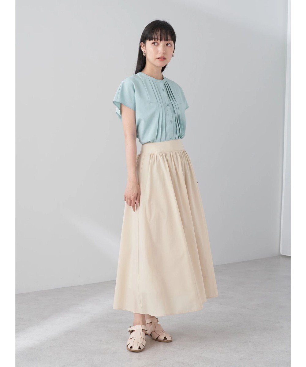 earth music&ecology タックデザインブラウス 