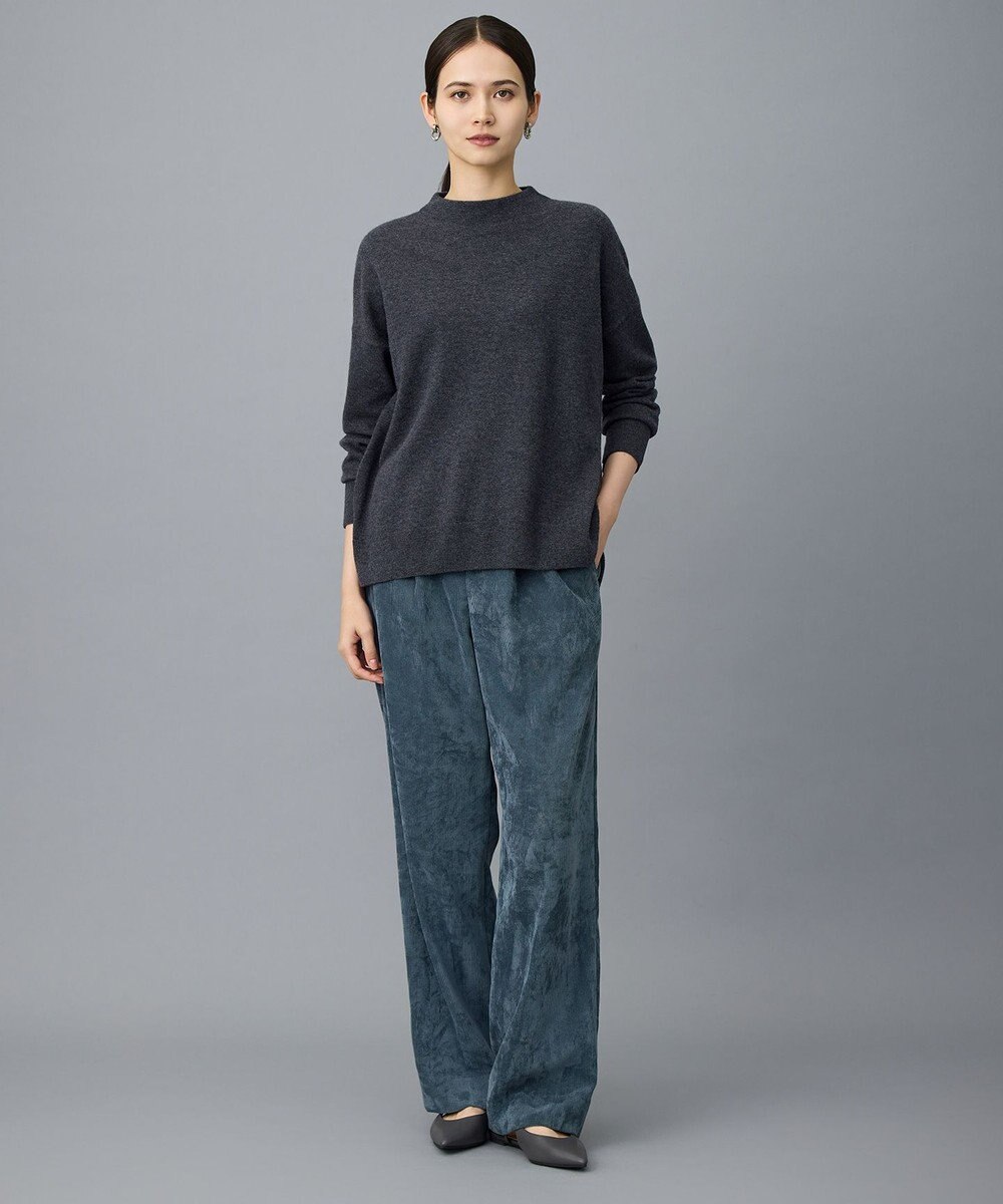 自由区 S 【SHIHOさん着用】ウールハイゲージモックネック ニット 