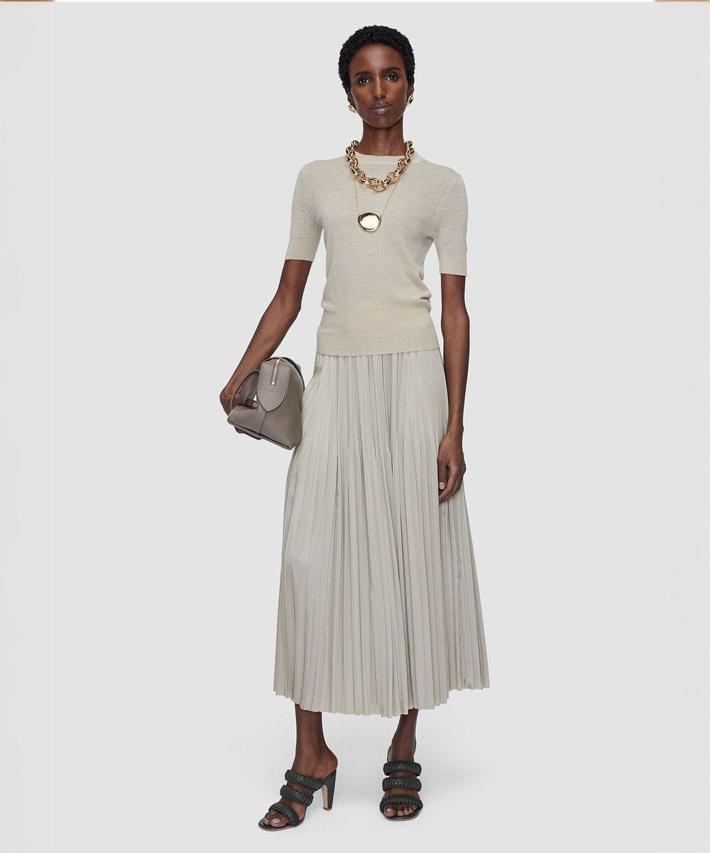 JOSEPH プリーツサテン　スカート 