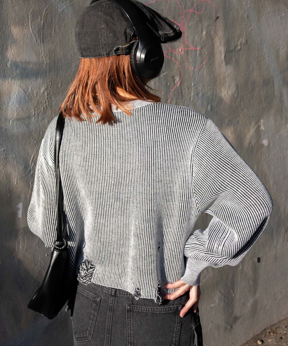 WEGO ダメージショートニットPO 